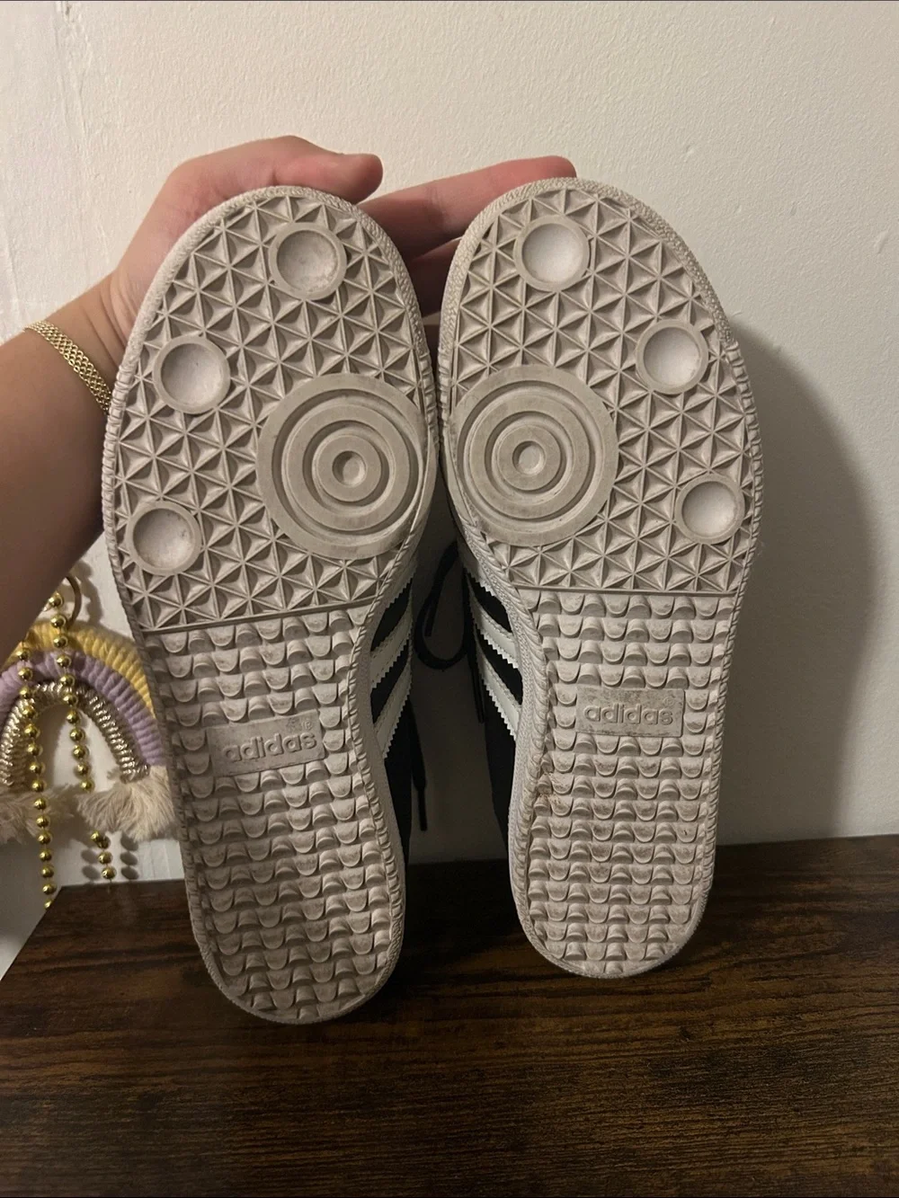 adidas Black Sneakers with White Stripes